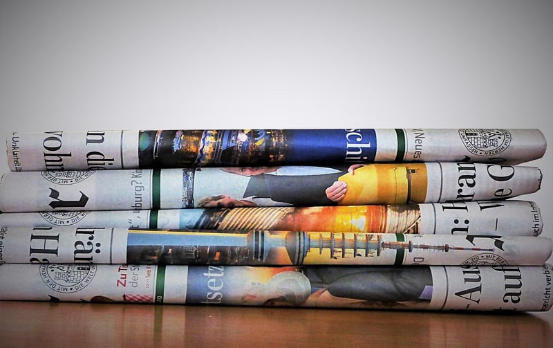 Newspaper Gift Wrap